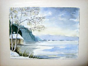 Am Staffelsee  Aquarell