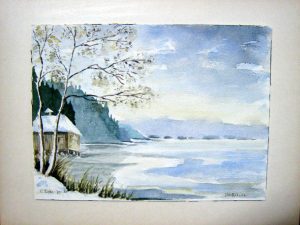 Am Staffelsee  Aquarell